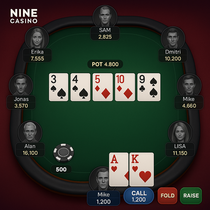 Nine Casino - Poker Table Game - Texas Hold'em